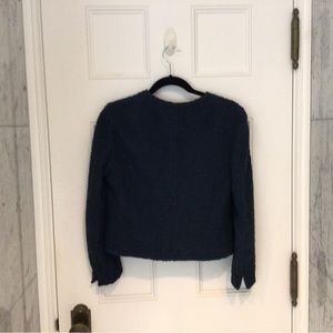 Akris blue unlined blazer, size 6